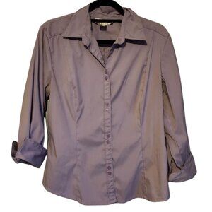 Dress Barn Lavender Button Down Blouse